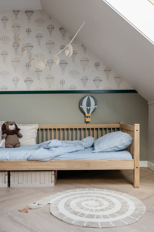 Dekbedovertrek Linnen - BLAUWE STREEPJES