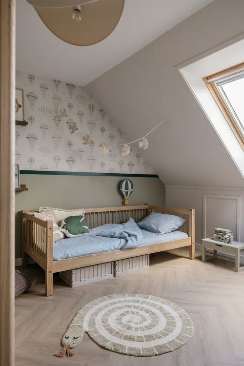 Dekbedovertrek Linnen - BLAUWE STREEPJES