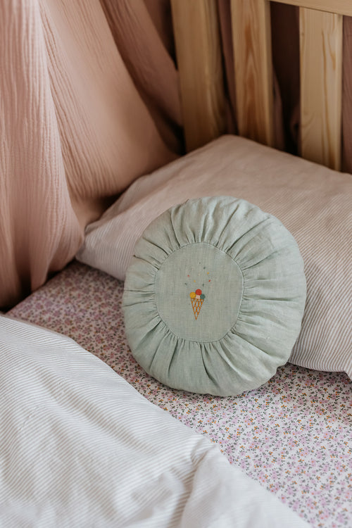 Dekbedovertrek Linnen - BEIGE STREEPJES