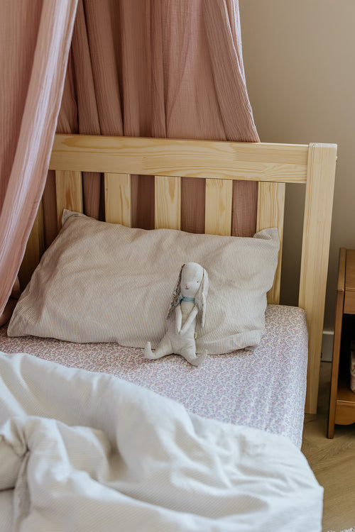 Dekbedovertrek Linnen - BEIGE STREEPJES