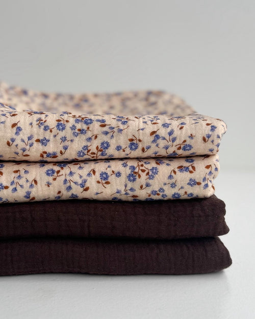 Hydrofiel doek - CHOCOLADE BLUEBELL