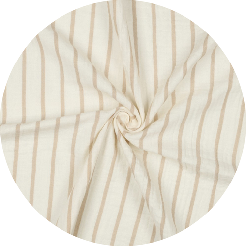 Hydrofiel doek - BEIGE STREEPJES