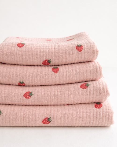 Hydrofiel doek - AARDBEIEN