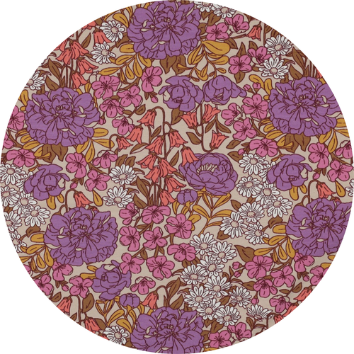 Hoeslaken Jersey - WILDE BLOEMENTUIN