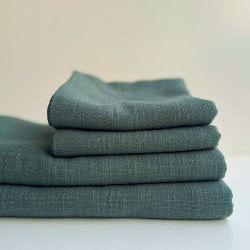 Hydrofiel doek - LINNEN MELANGE GROEN
