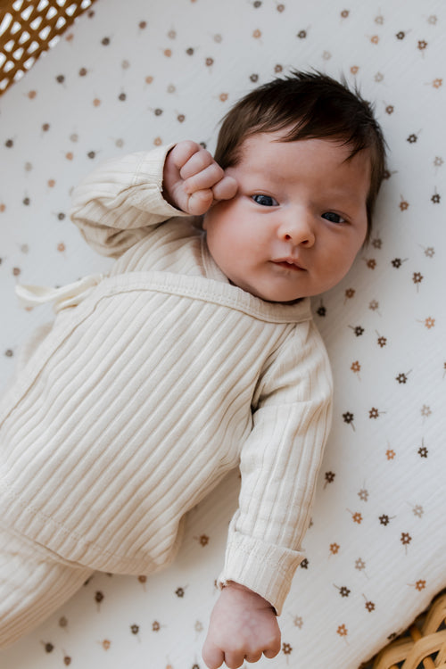 Overslagshirtje Brede Rib - NATUREL