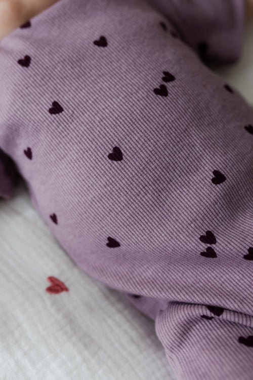 Zomerpakje Ribstof - MAUVE HARTJES